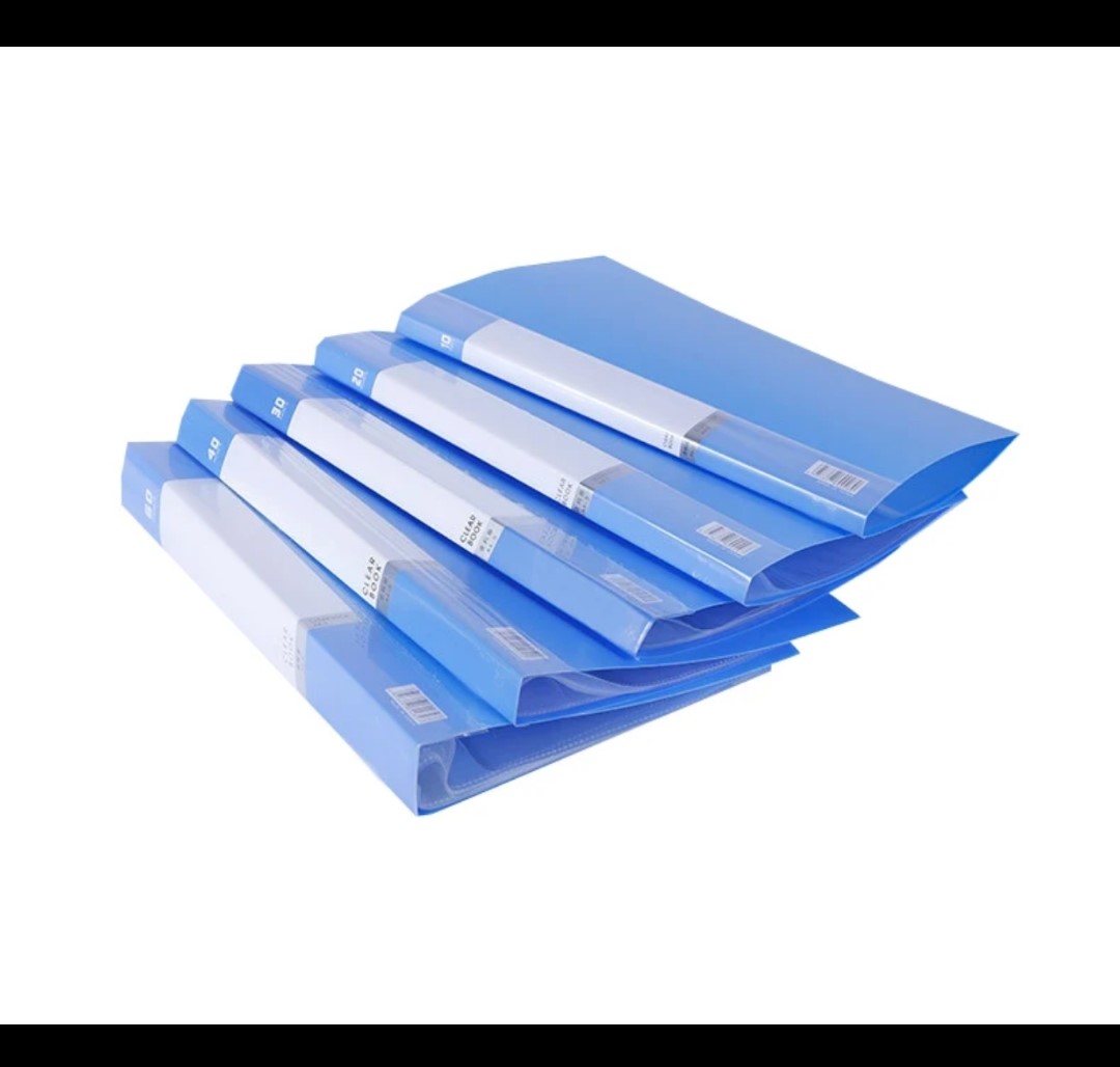 A4 clear plastic box files